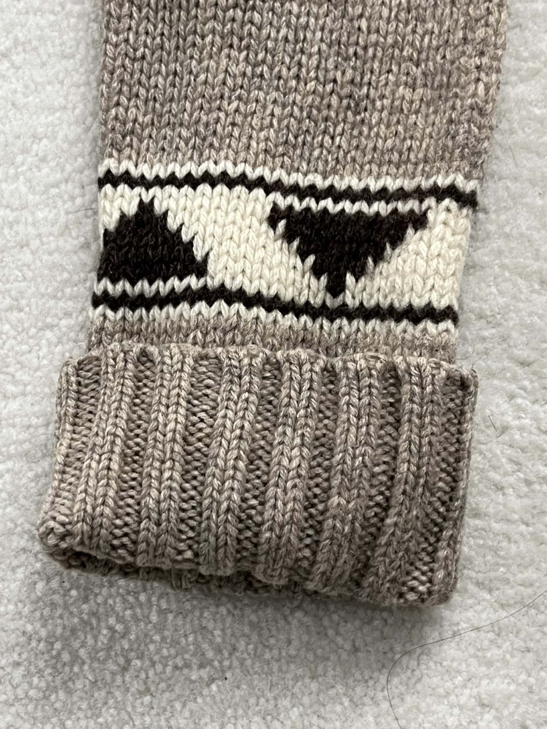 TNA 100% lambswool Patterned Knit Zip-Up Cardigan - photo 5