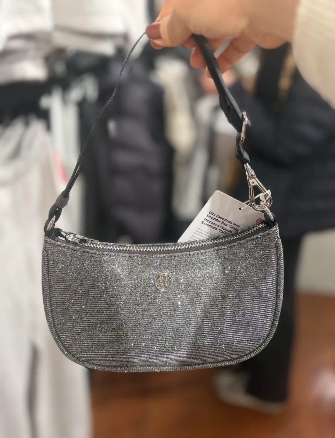 Lululemon City Essentials Mini Shoulder Bag Glitter