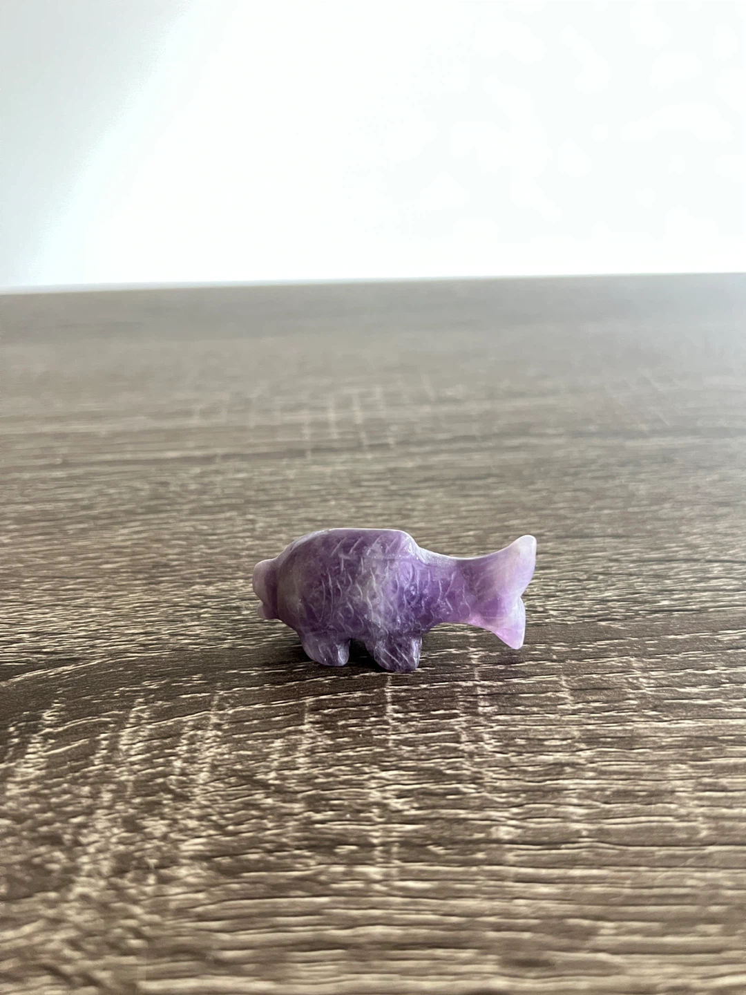 Amethyst Carved Fish Figurine - photo 2
