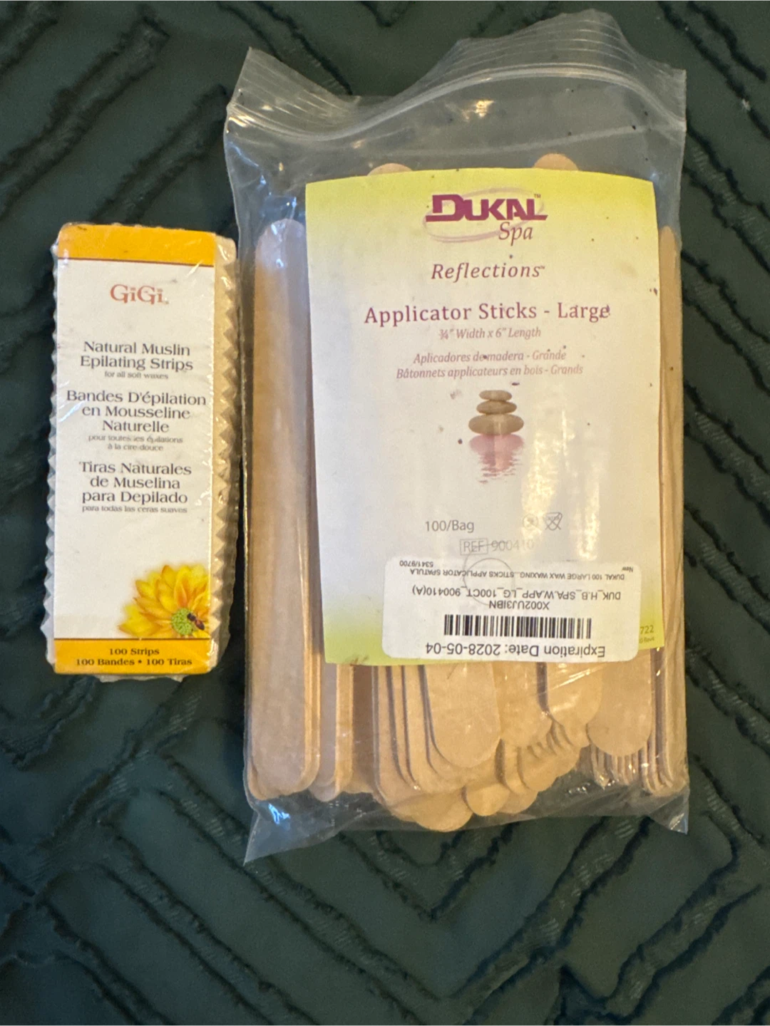 GiGi Epilating Strips & Dukal Applicator Sticks