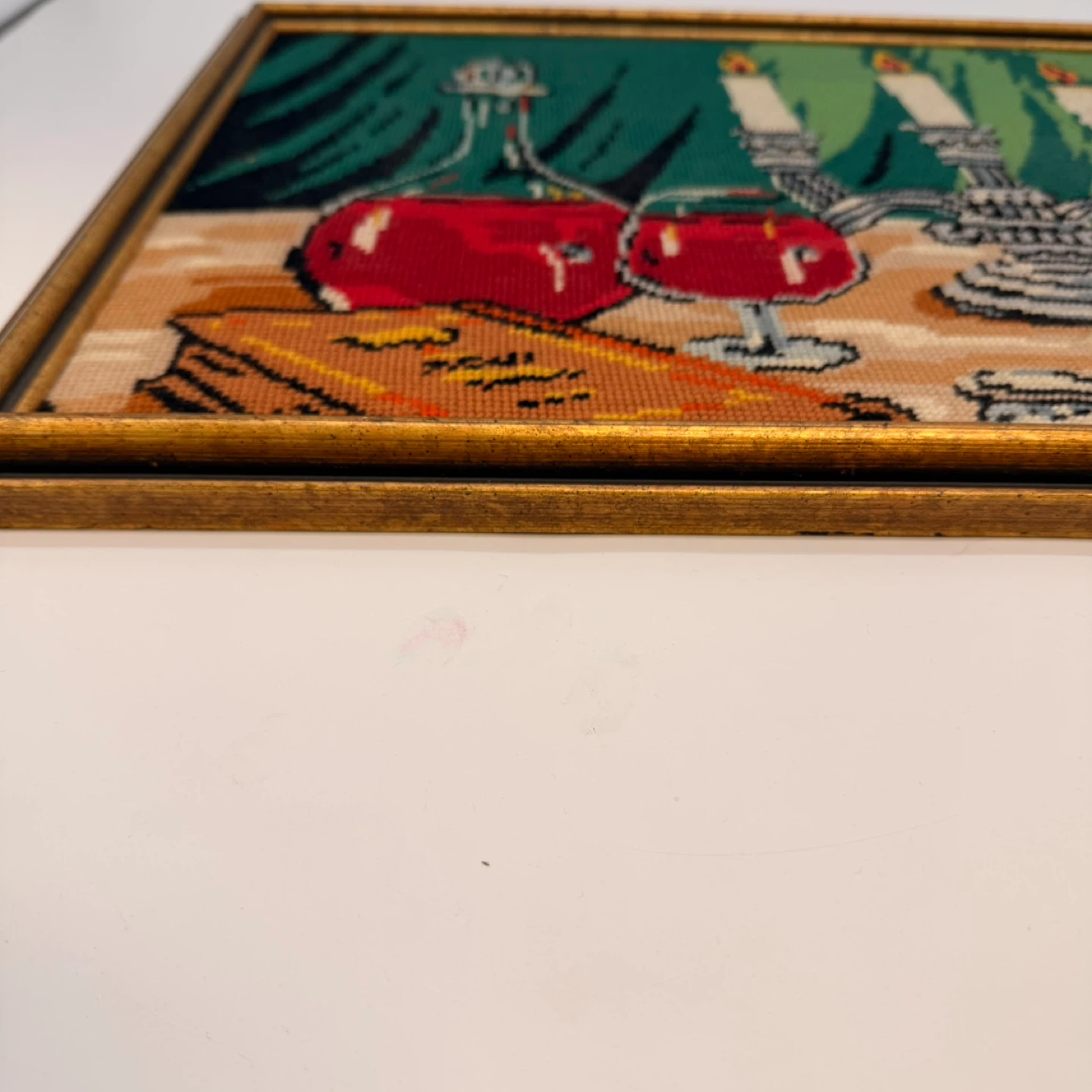 Vintage Needlepoint Art - Still Life 1970s - photo 2