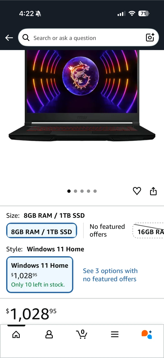 MSI Thin Gaming Laptop - photo 5