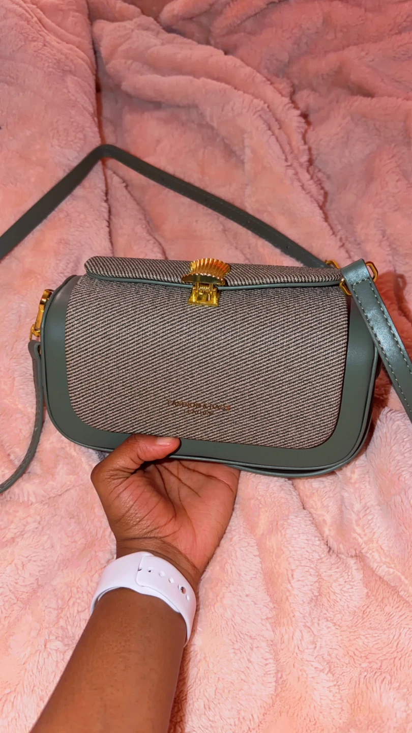 Tweed Top Handle Bag - Green - photo 5