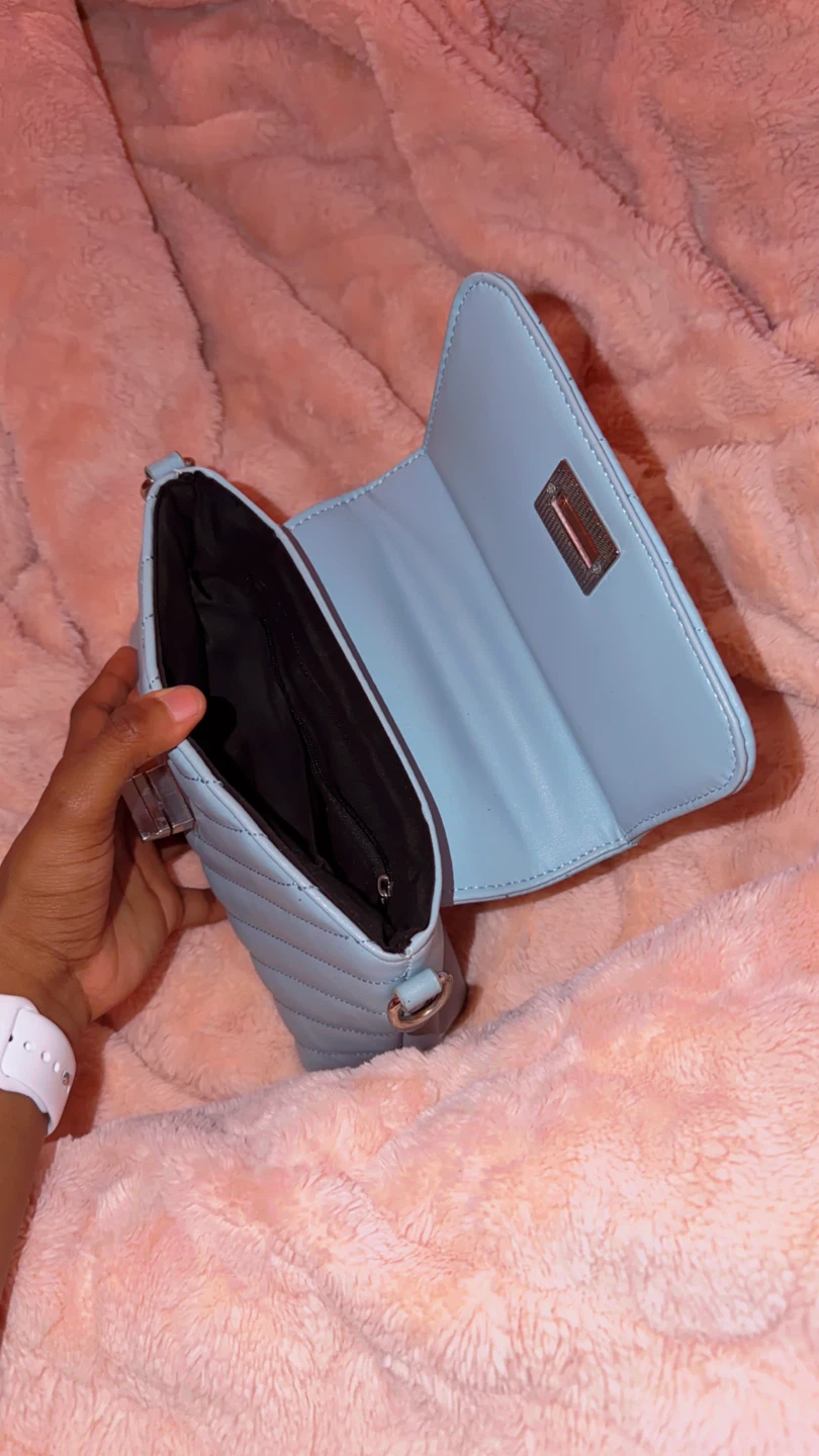 Light Blue Quilted Handbag - photo 3