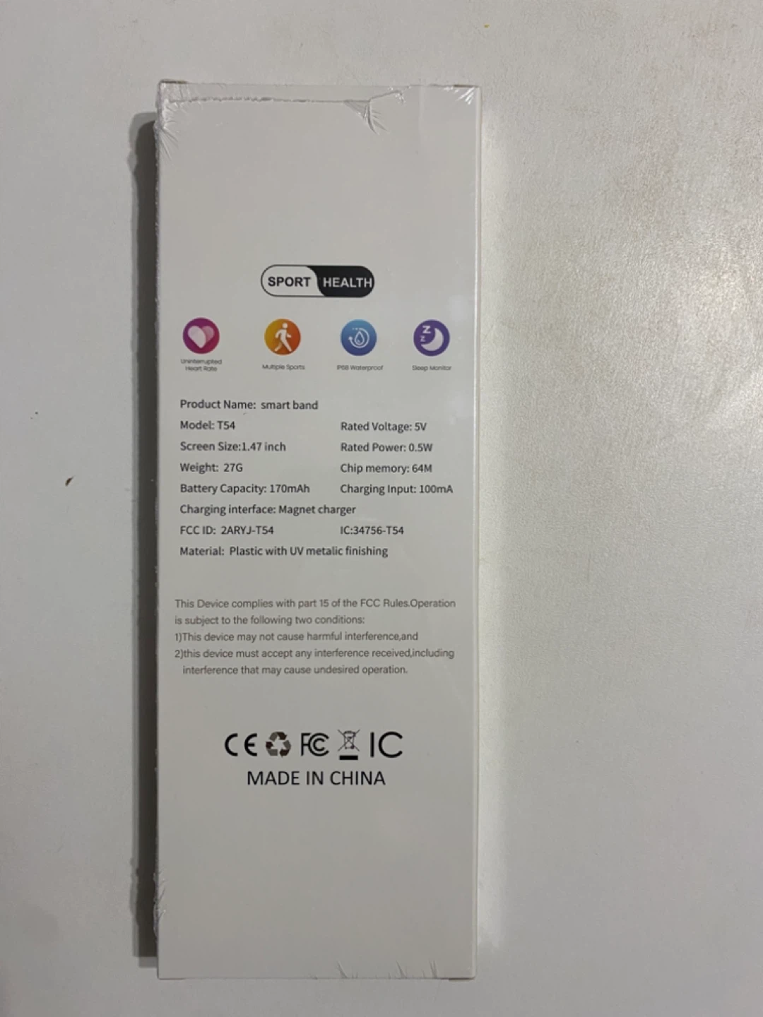 Brand New Sport Health T54 Smart Band Watch - photo 2