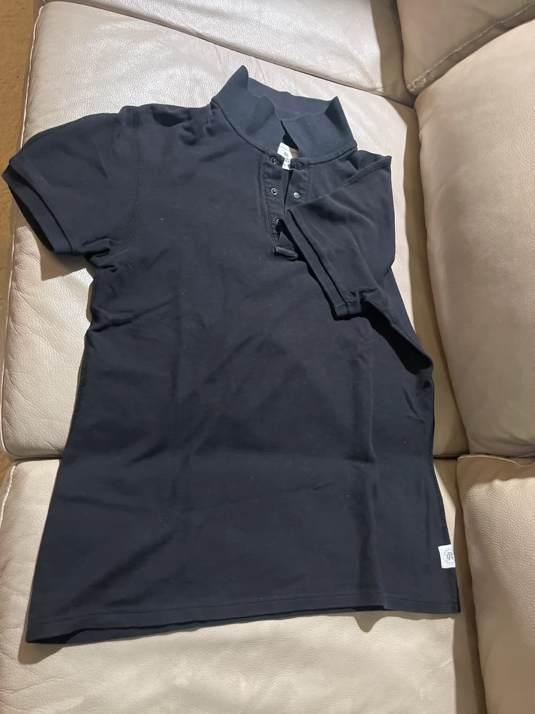 Reigning Champ Black Polo - Size S