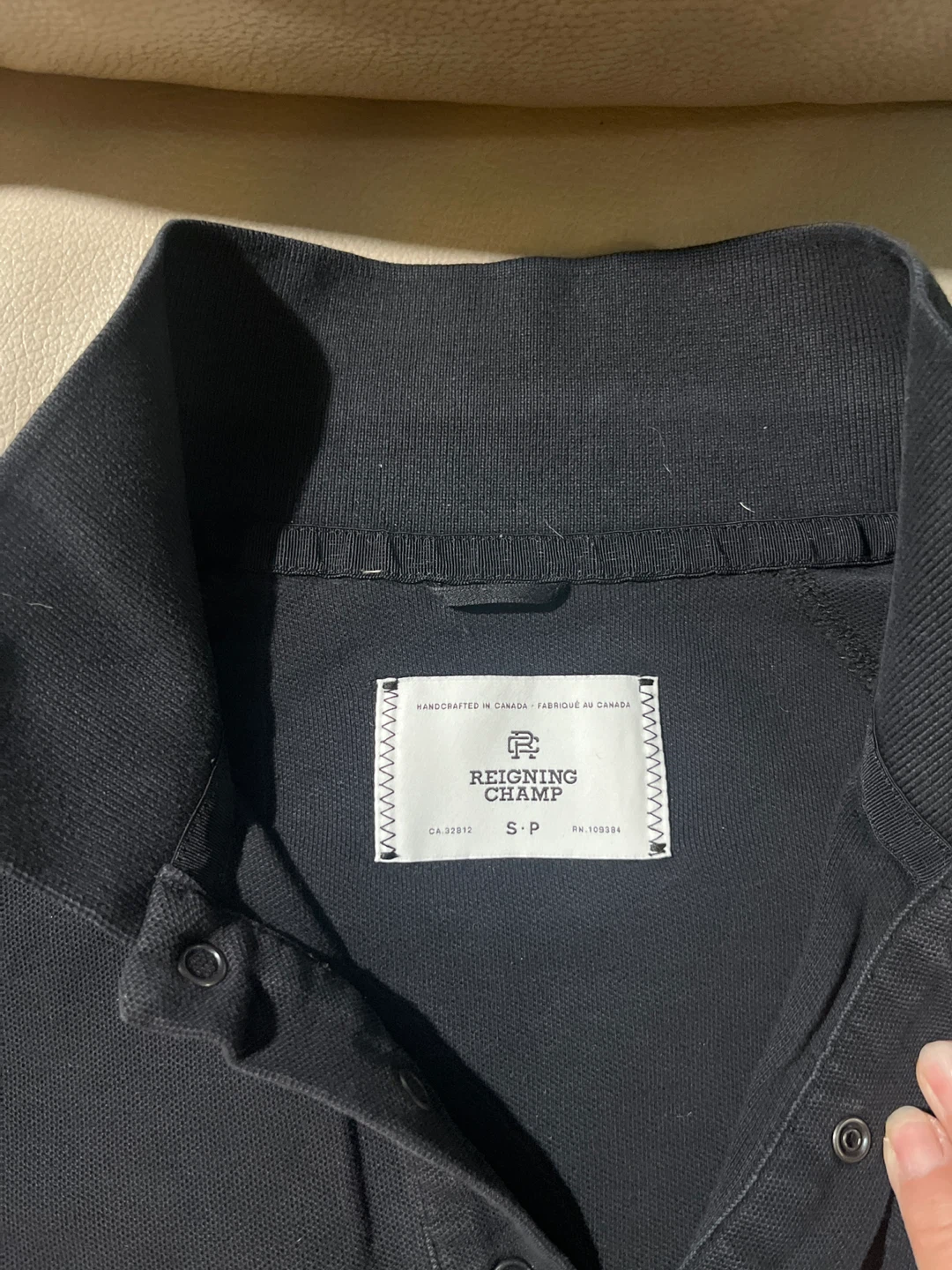 Reigning Champ Black Polo - Size S - photo 3