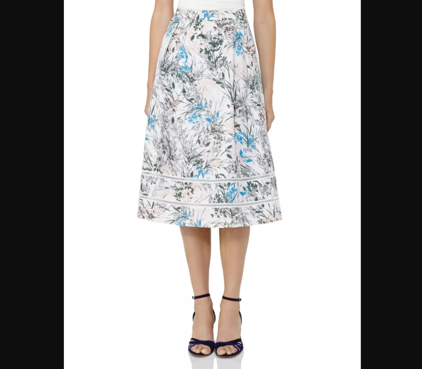 Reiss "Rennie" Printed Silk Skirt Size 4 *Brand New With Tags*