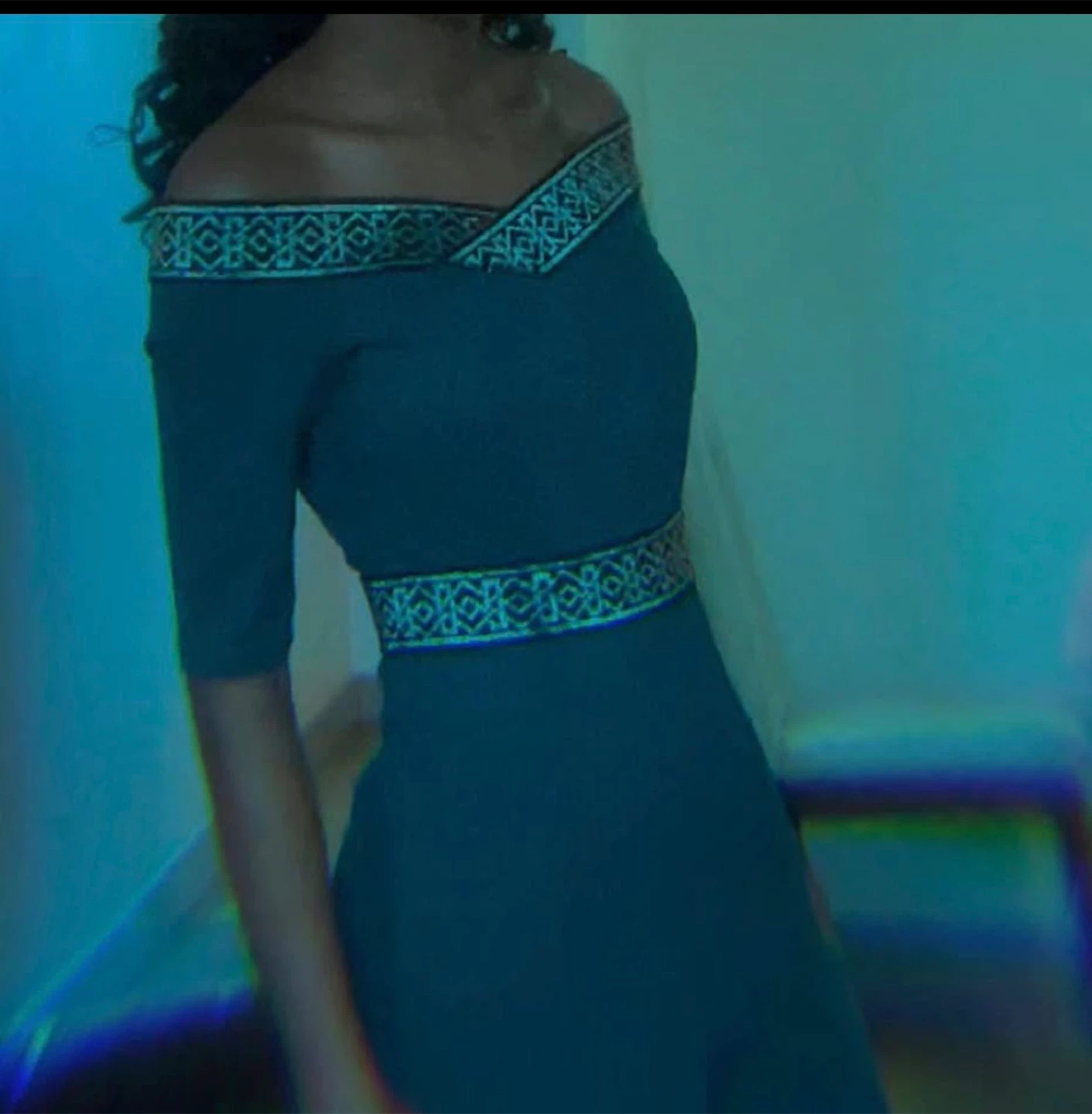 Green Off-Shoulder Jumpsuit - photo 2