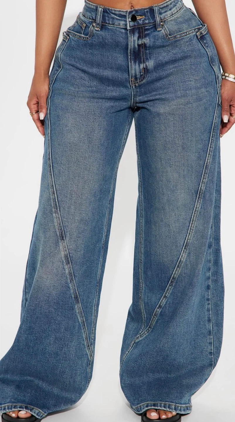 size 0 Fashion Nova Wide Leg Jeans