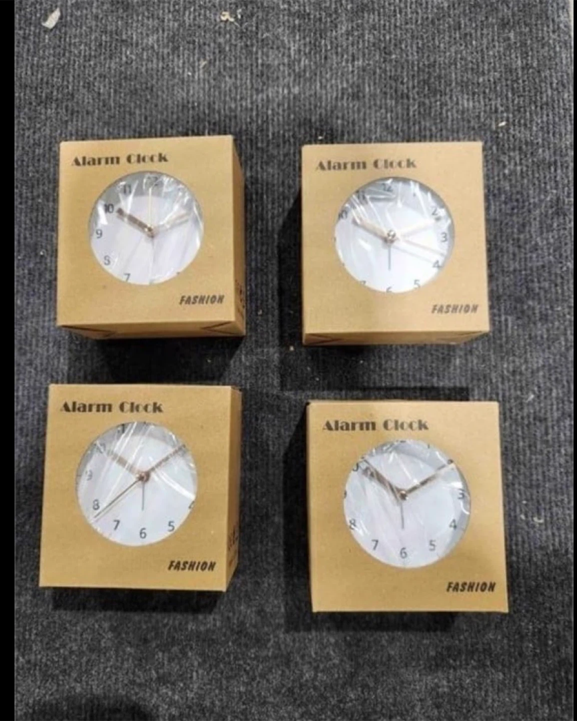 Zonopy Analog Alarm Clock - Lot of 4 (New)