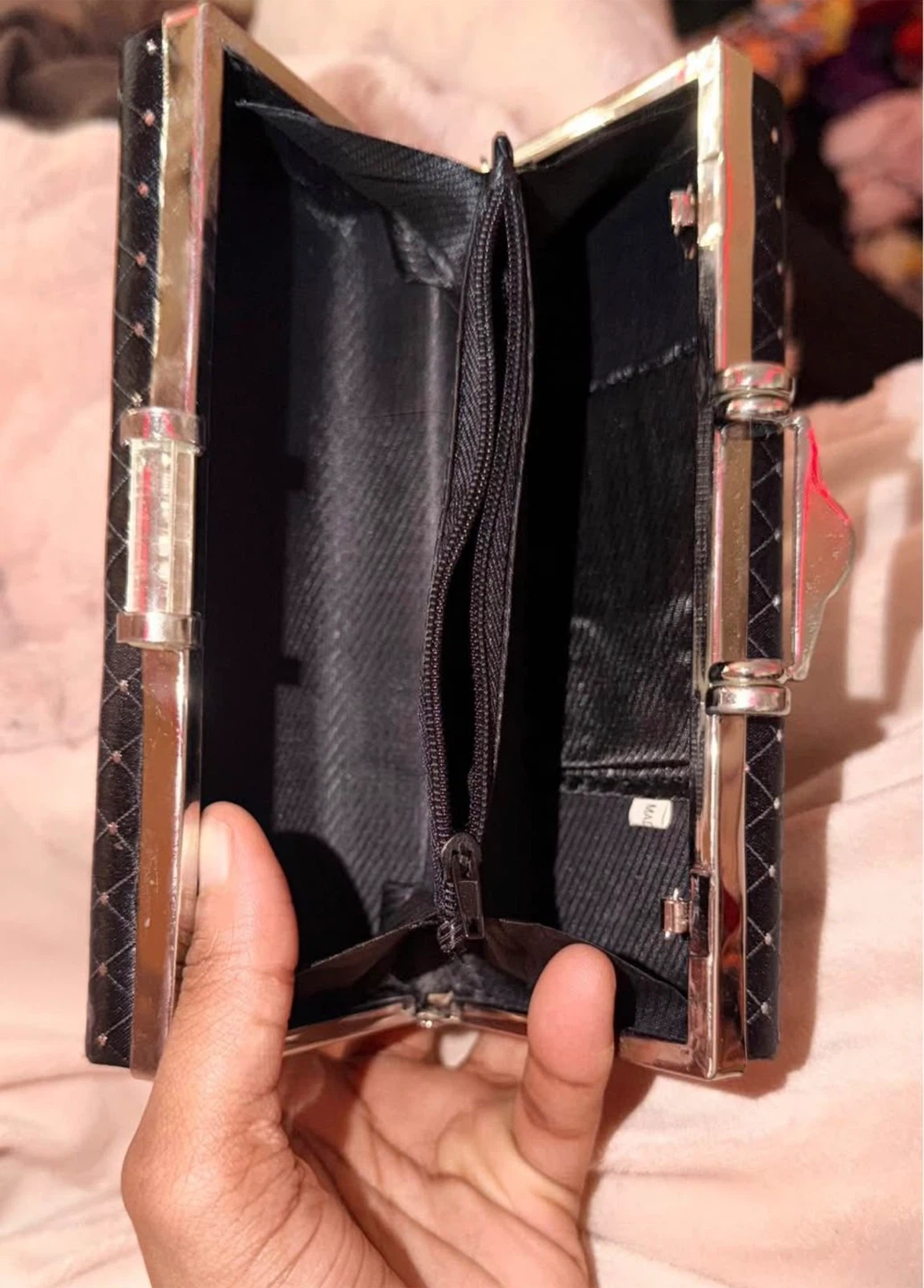 Black Embellished Clutch Purse - photo 4
