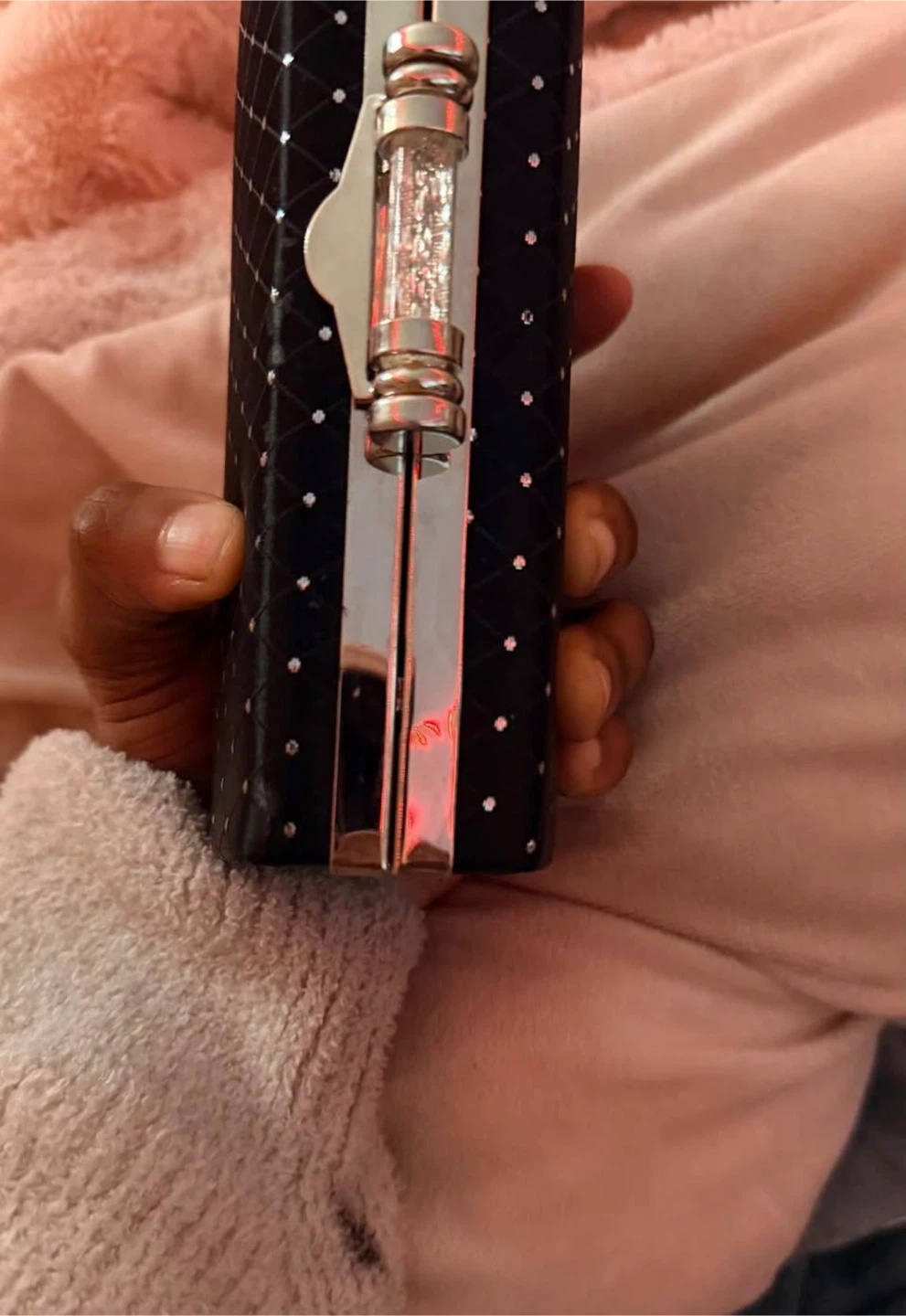 Black Embellished Clutch Purse - photo 3