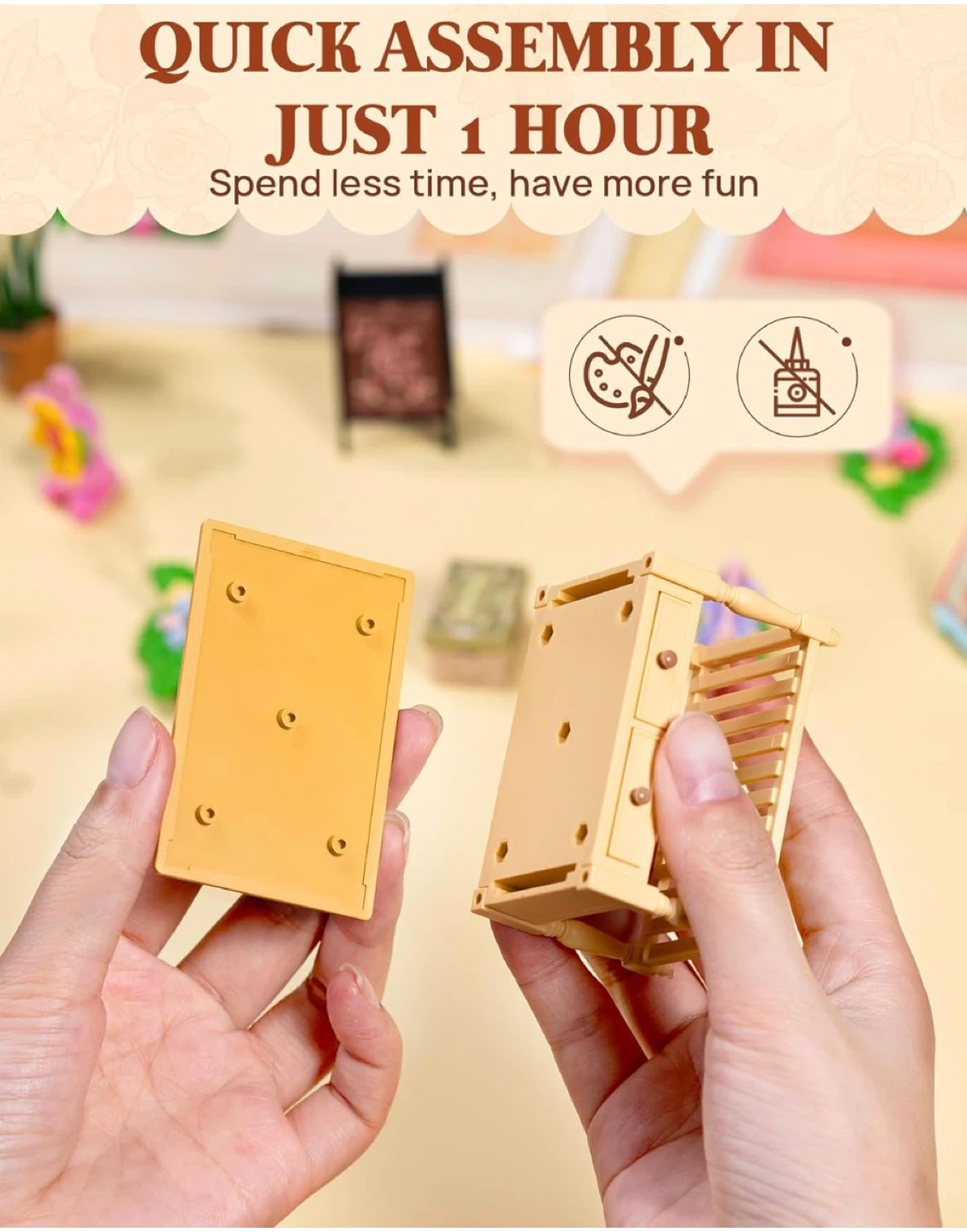 DIY Fresh Flower Shop Miniature Dollhouse Kit - photo 5