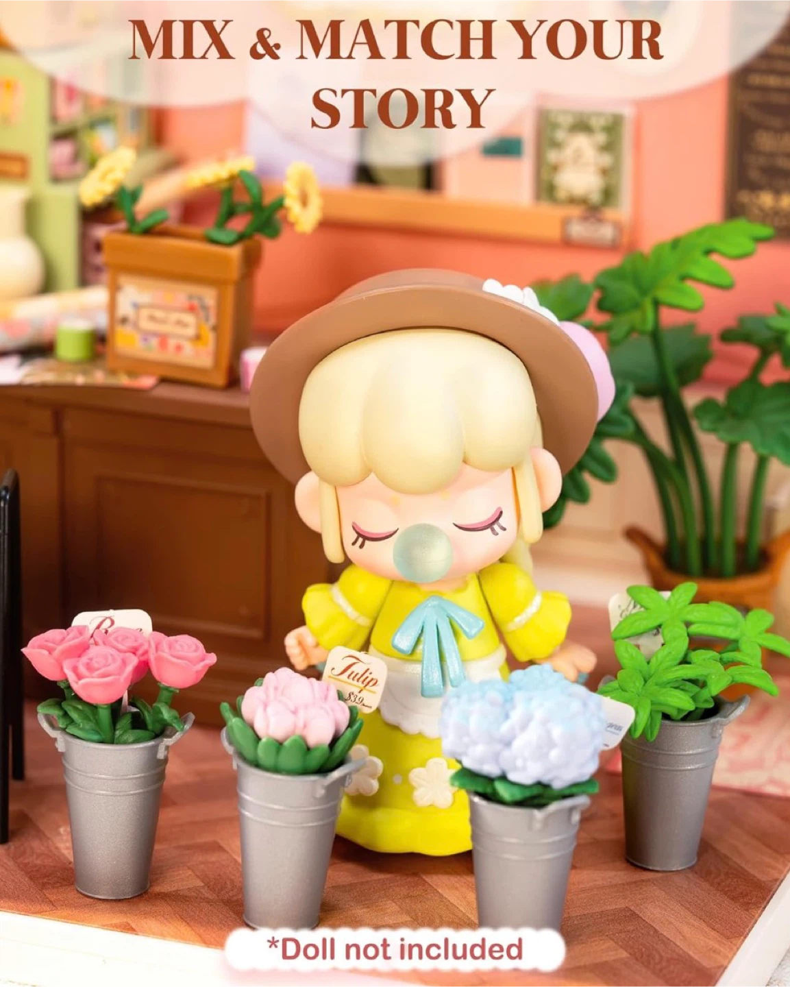 DIY Fresh Flower Shop Miniature Dollhouse Kit - photo 2