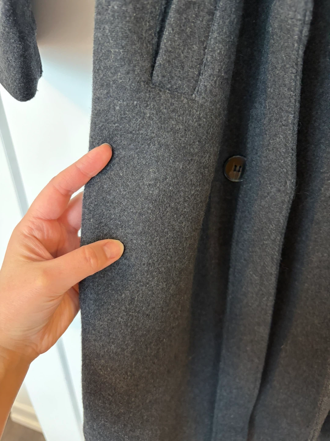 Women’s Wool-Blend Belted Coat – Size Small - photo 3