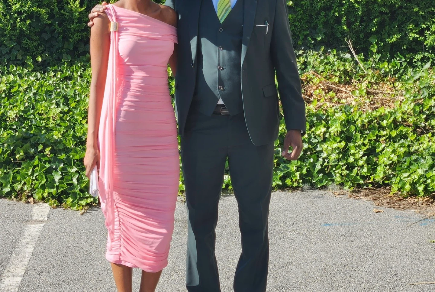 Pink One-Shoulder Ruched Bodycon Dress - photo 2