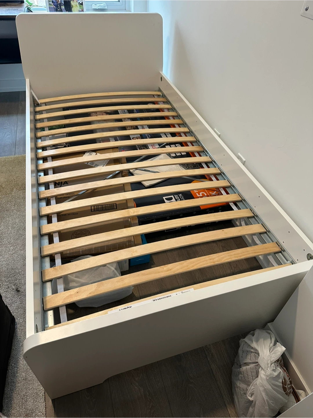 IKEA Single White Bed Frame