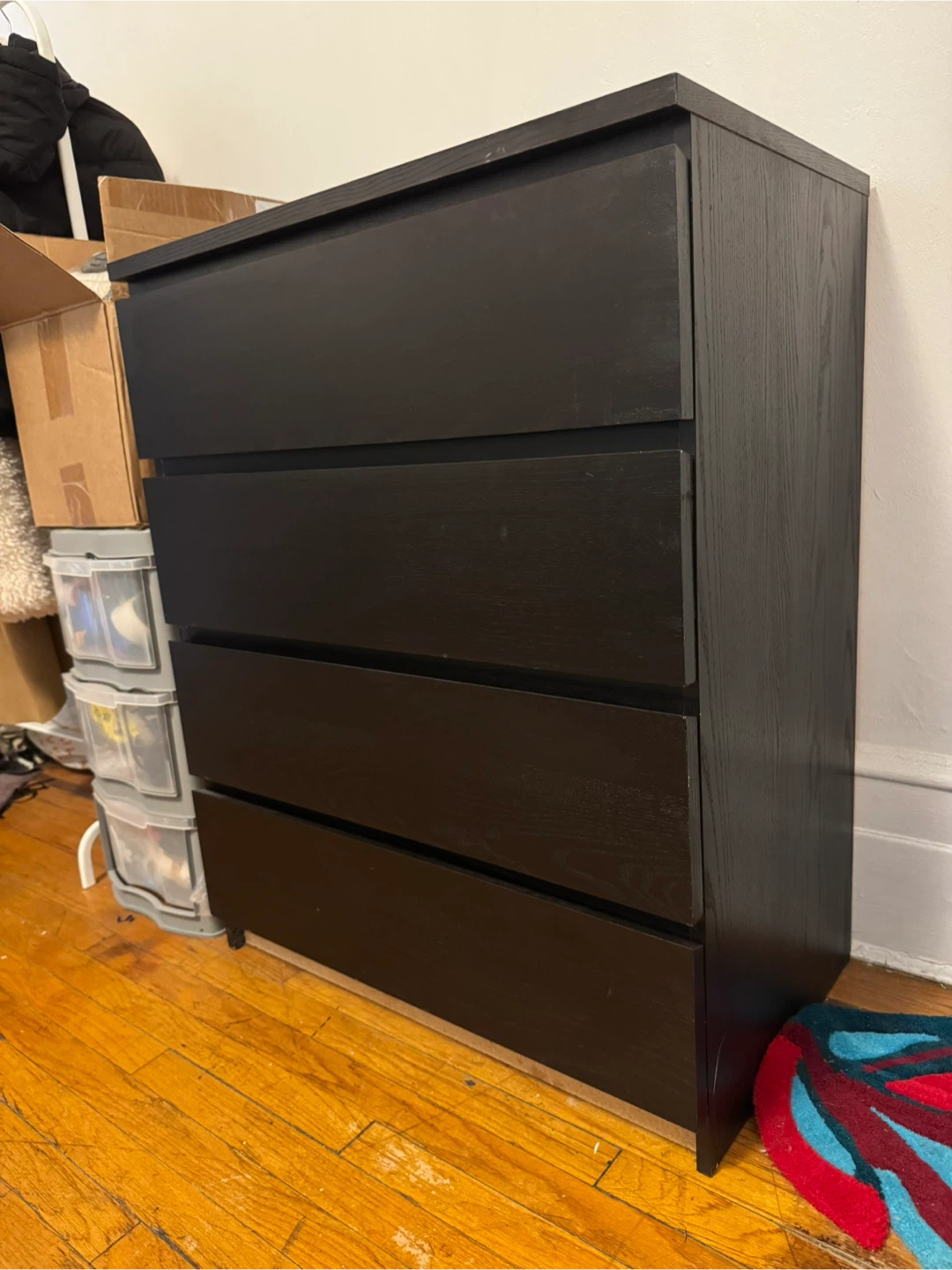 4-Drawer Dresser - Black