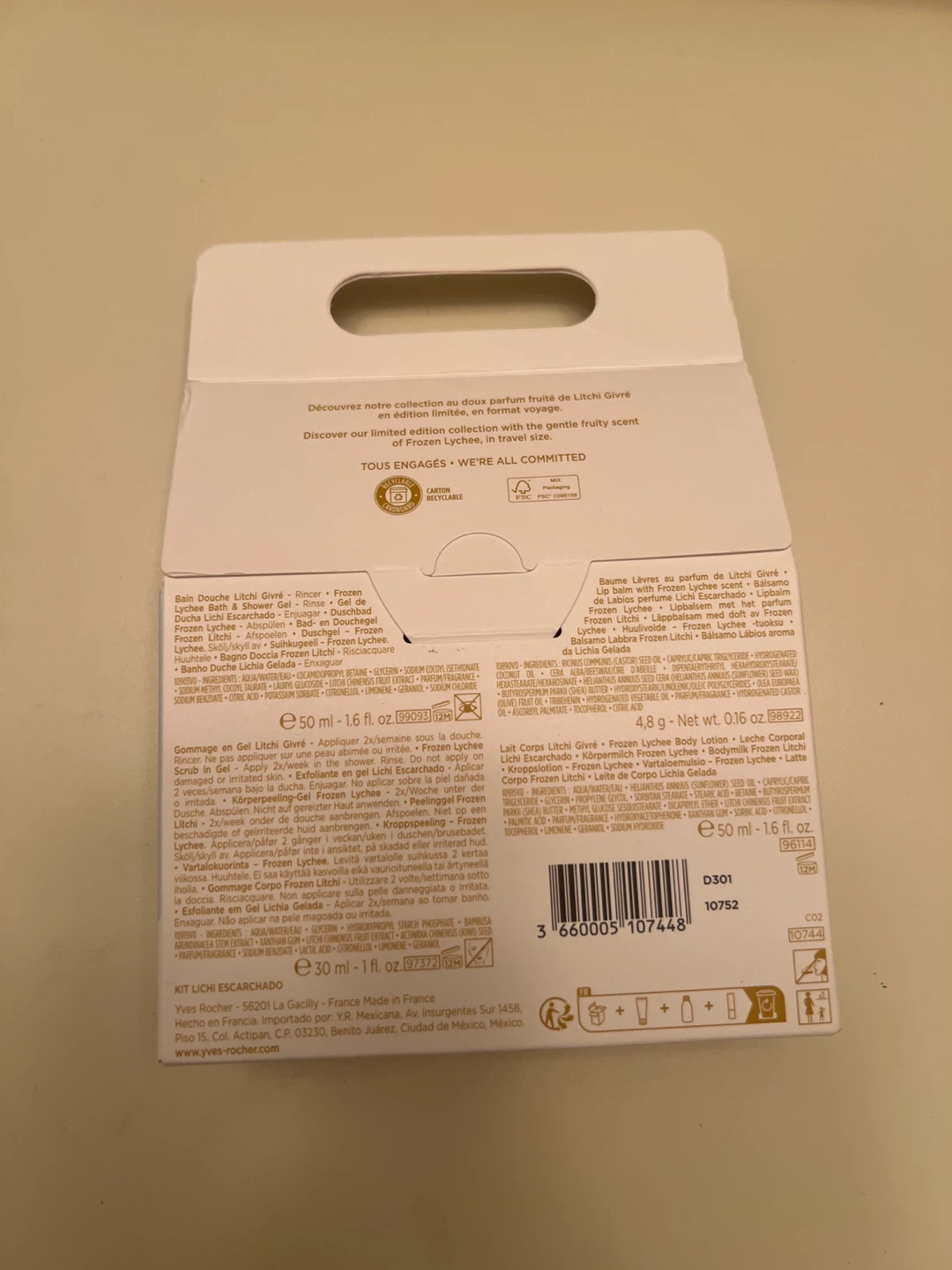 Yves Rocher Litchi Givré Discovery Kit - photo 2