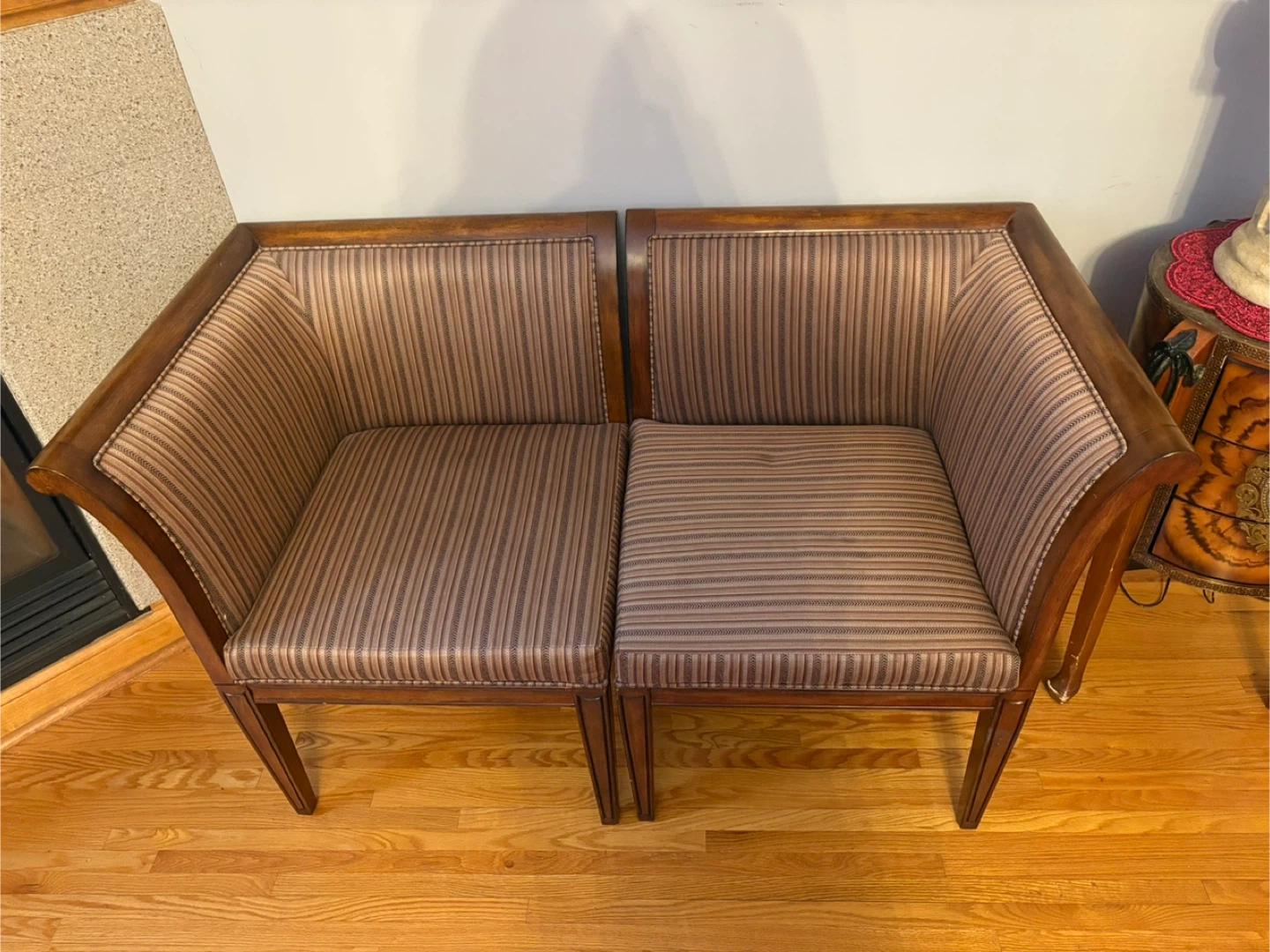 Striped Accent Chair - Set of 2 - photo 2