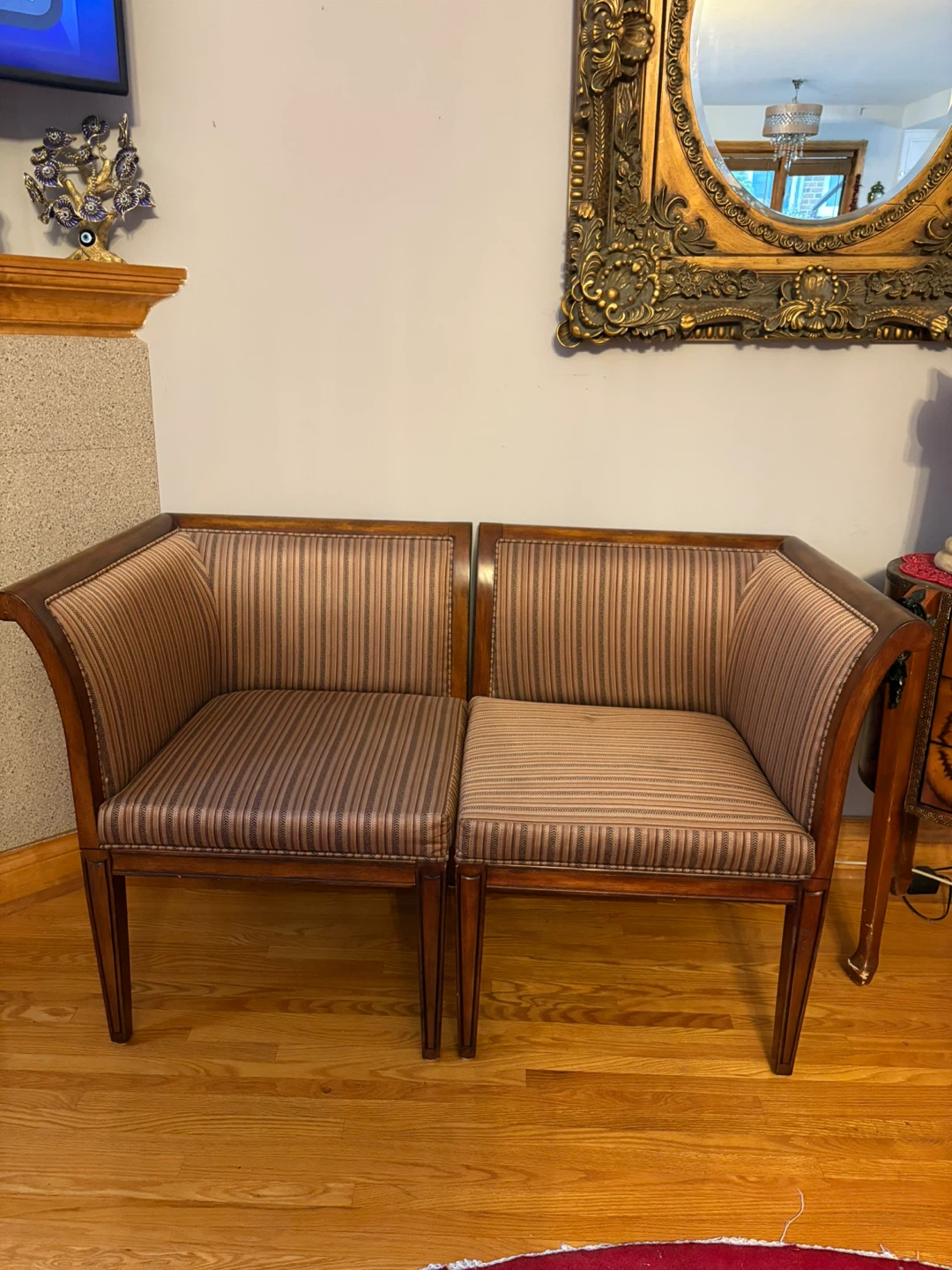 Striped Accent Chair - Set of 2 - photo 4