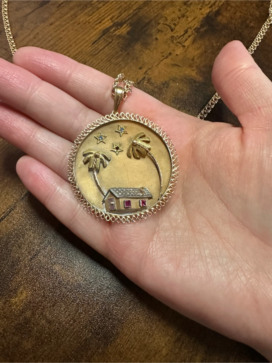 Palm Tree Pendant Necklace - photo 3