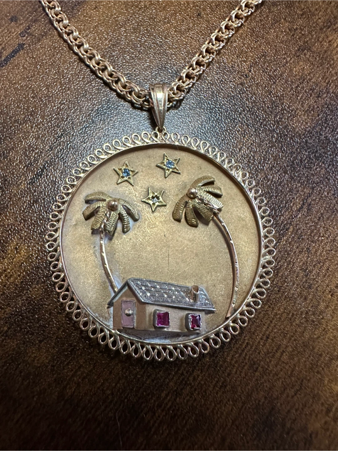 Palm Tree Pendant Necklace - photo 2