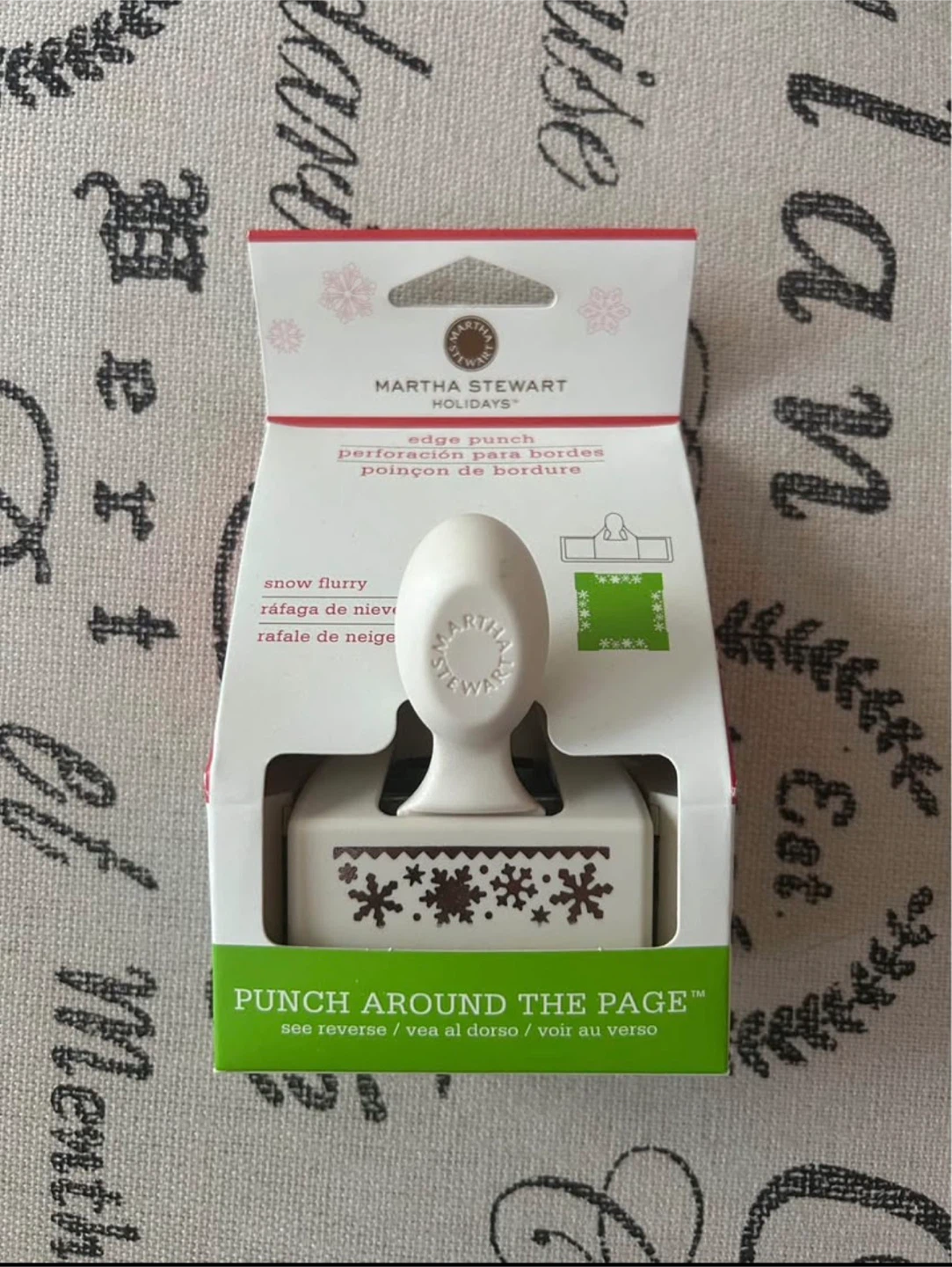 Martha Stewart Snow Flurry Edge Punch