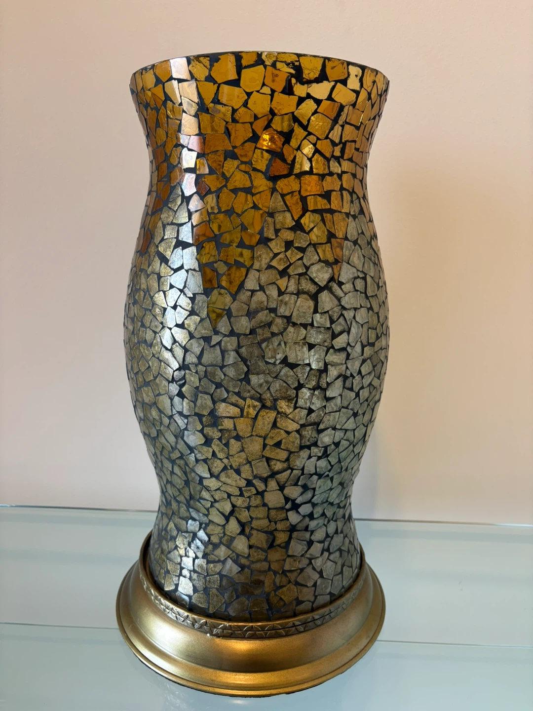 Mosaic Glass Candle Holder - photo 2