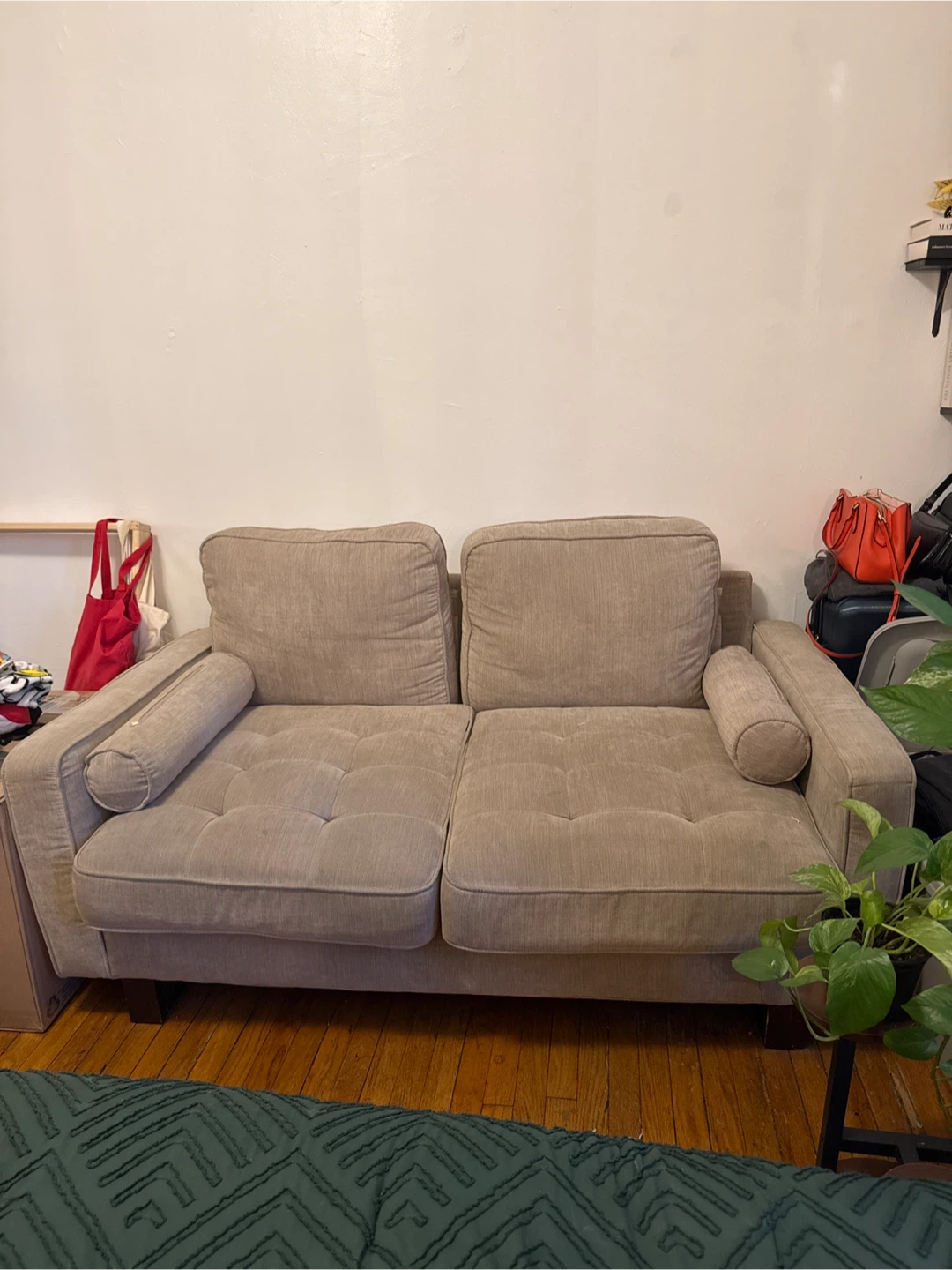Beige Loveseat Sofa