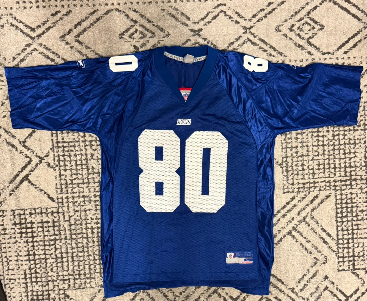 Reebok Jeremy Shockey Giants #80 NFL Jersey - L