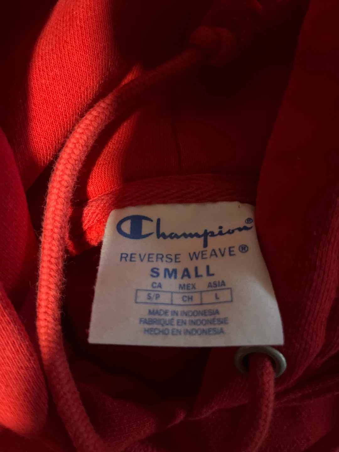Champion Reverse Weave Hoodie - Small, Red - photo 3