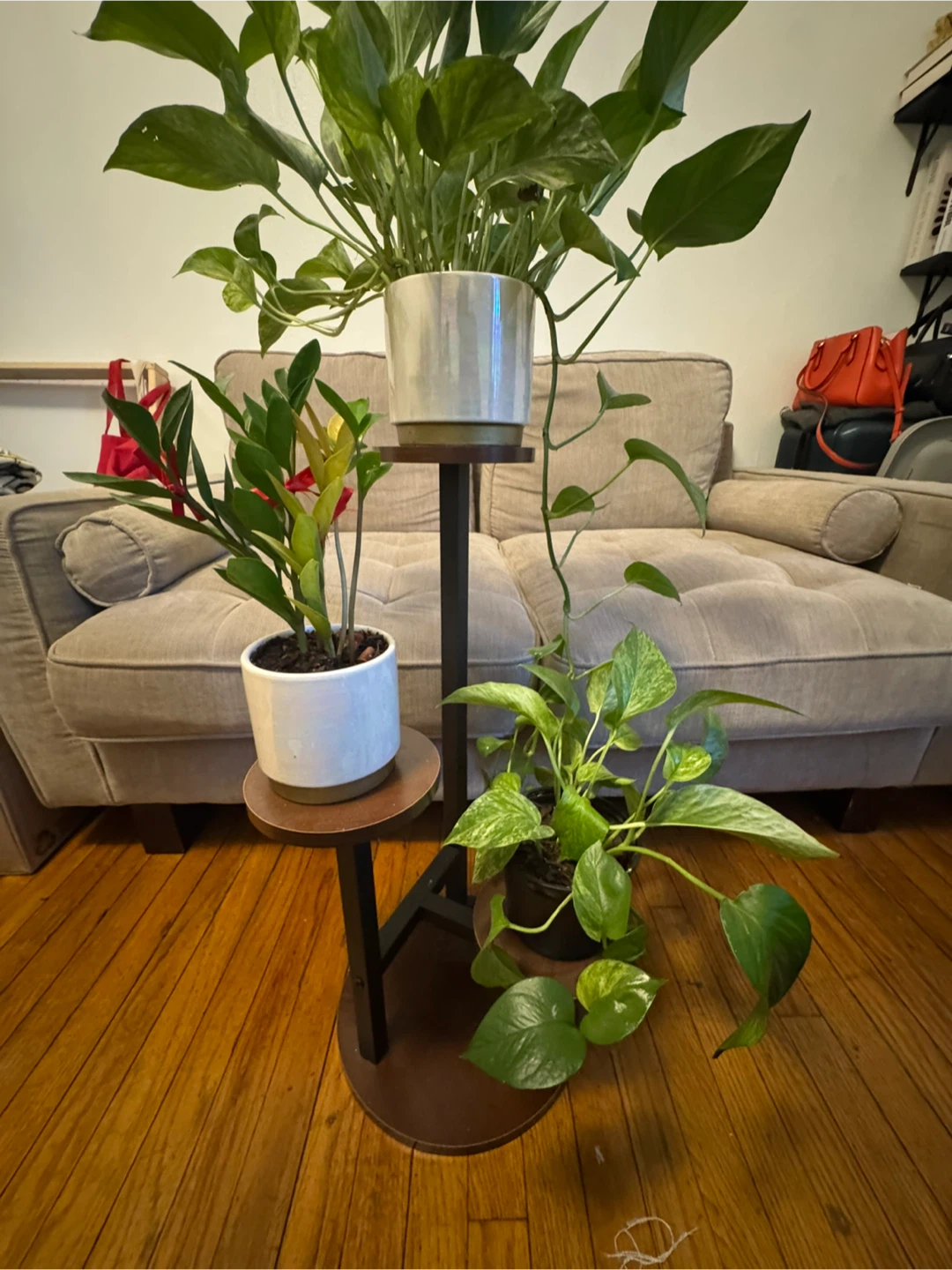 3-Tier Plant Stand Indoor, Tall Plant Shelf