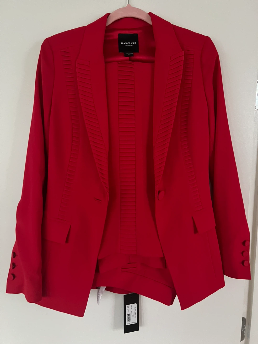 Marciano Red Blazer and Pants Suit EU 40