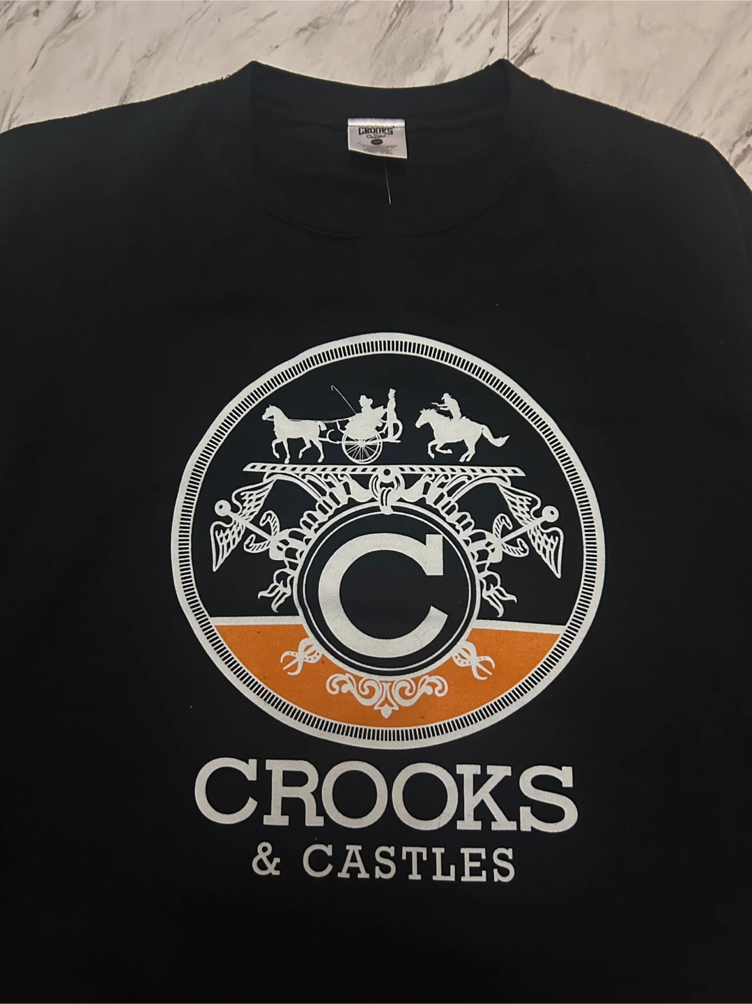 Black Crooks & Castles crewneck collab sweatshirt / Size - small - photo 2