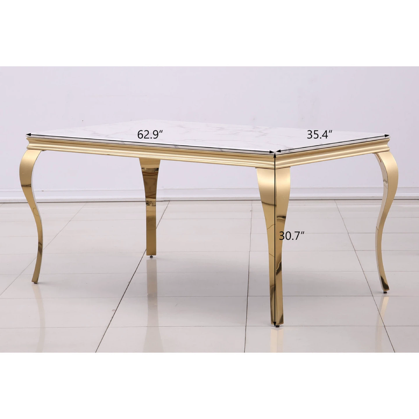 Gold & White Dining Table! FREE DELIVERY - photo 2