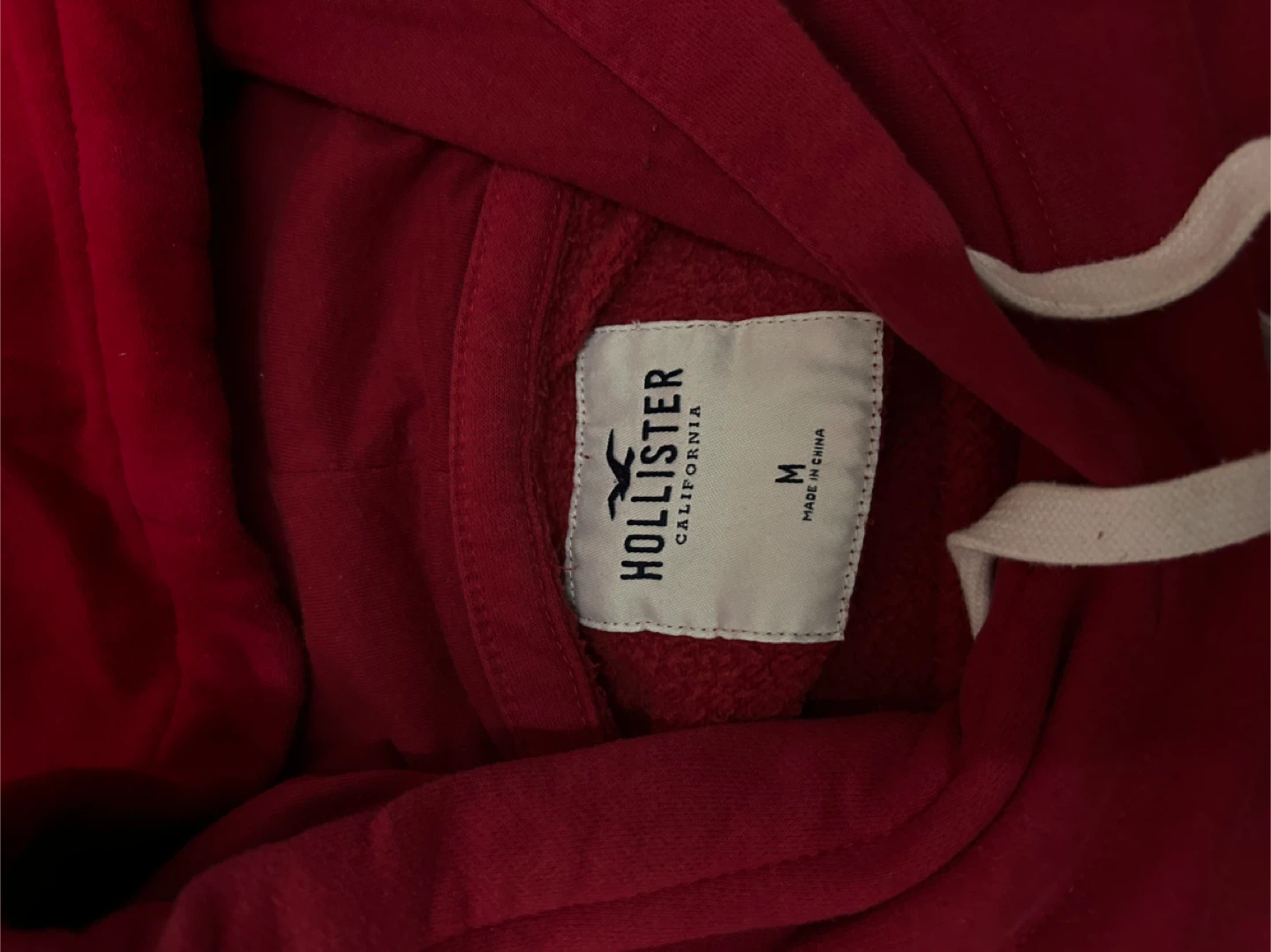 Red Burgundy Hollister Co. hoodie / Size - Medium - photo 3