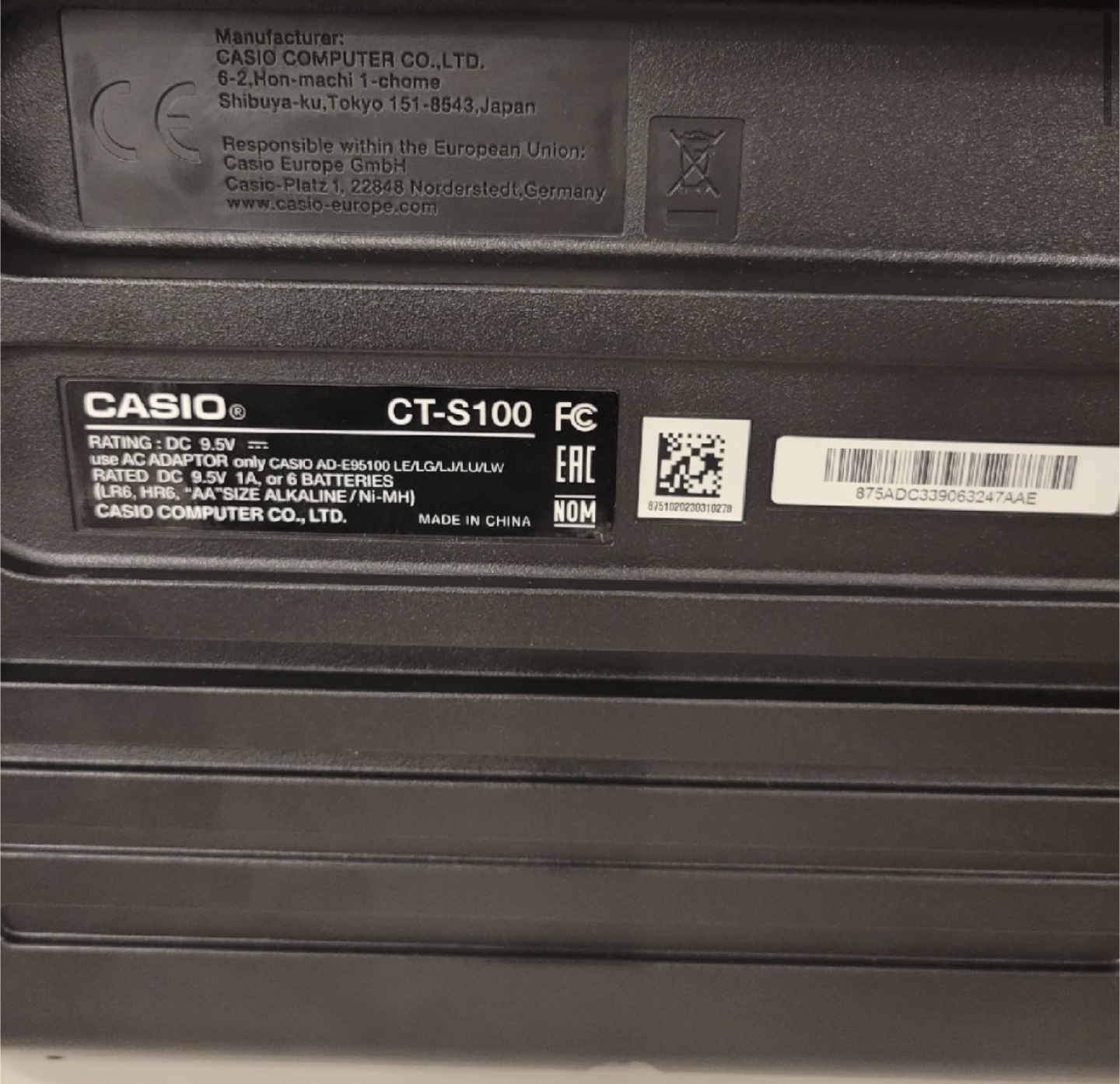 Casio Casiotone CT-S100 Keyboard - photo 3