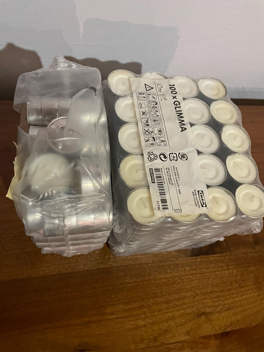 IKEA GLIMMA Unscented Tealight Candles, 100 pack - photo 2