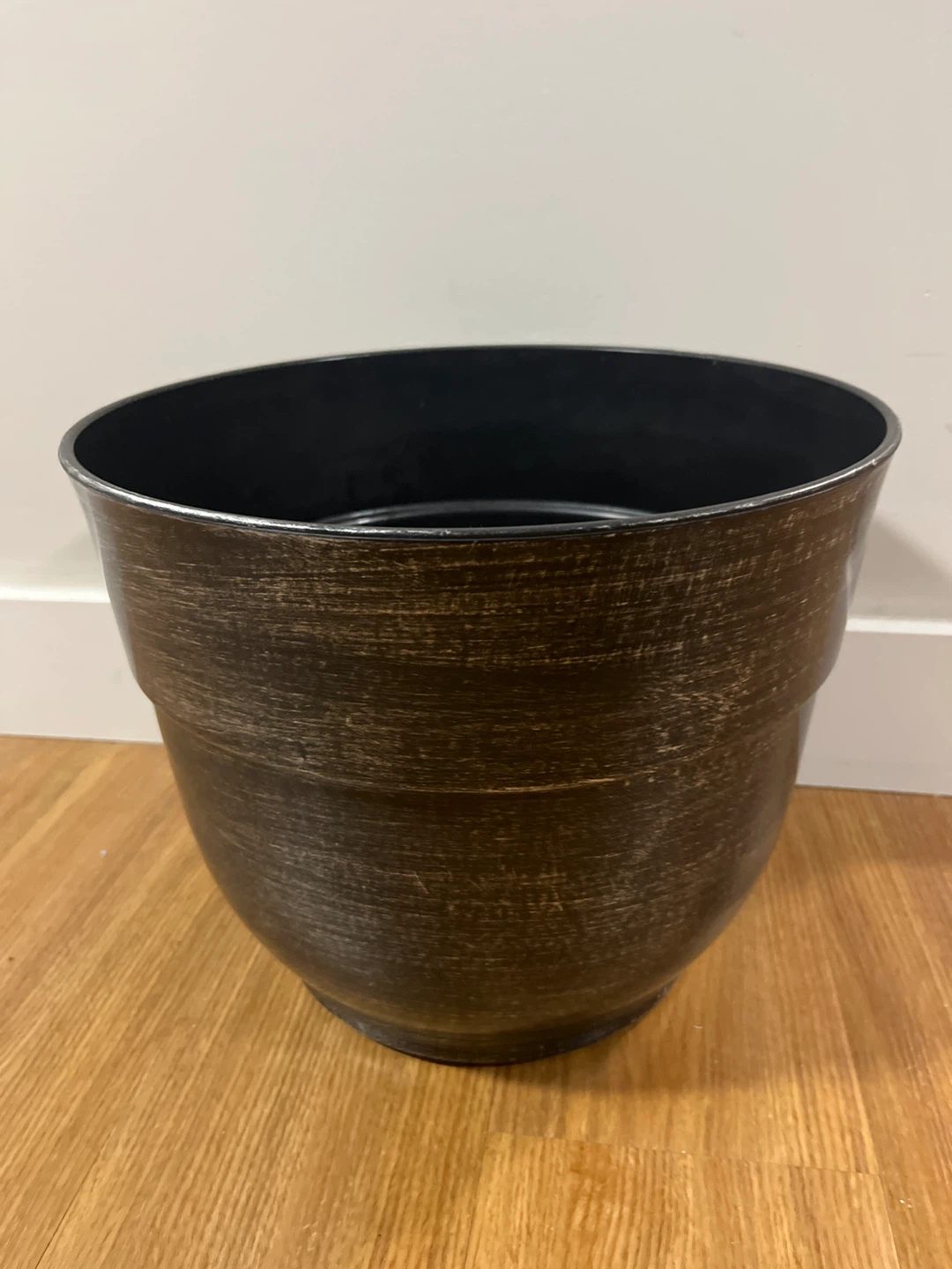 Black and Bronze Decorative Plant Pot