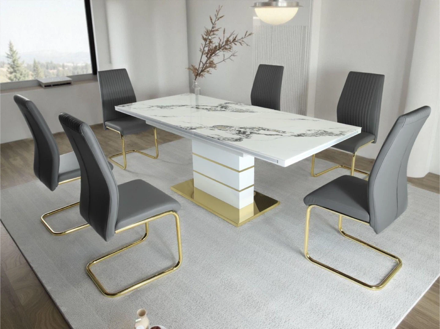 Dining Table with 6 Chairs - FREE DELIVERY - photo 2