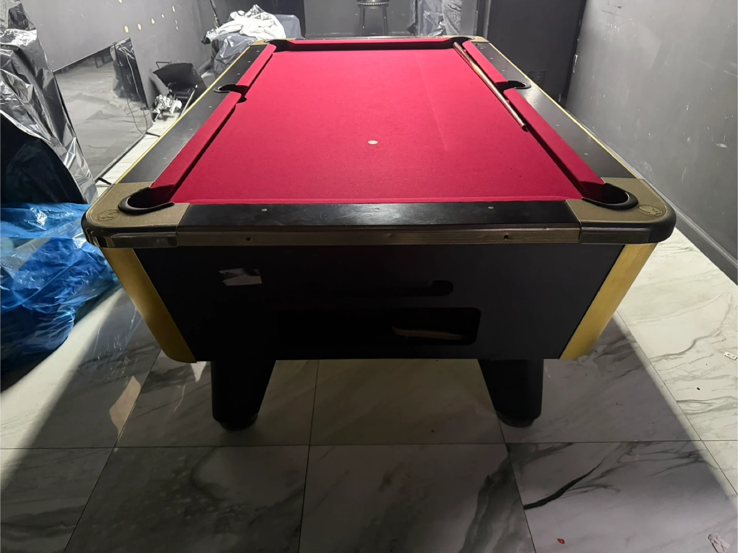 Pool Table - Red Felt