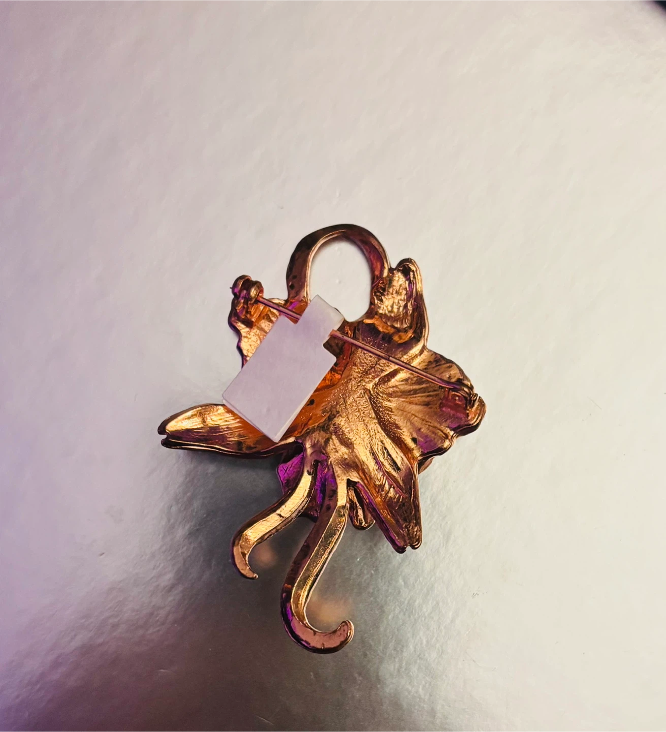 Flower Brooch Pin - Gold Tone - photo 2