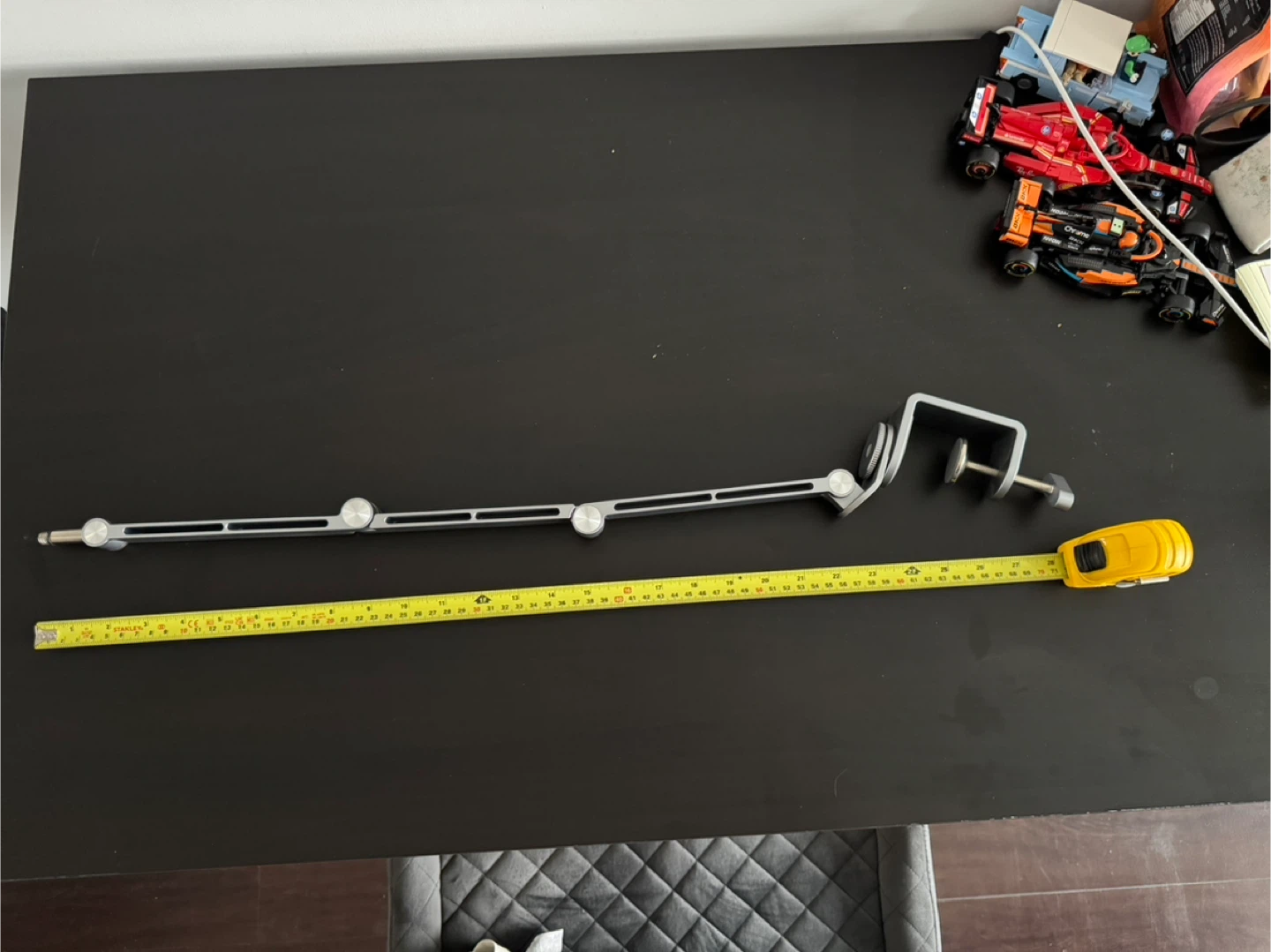 Funpism Mic Stand Desk Boom Arm - Silver - photo 3