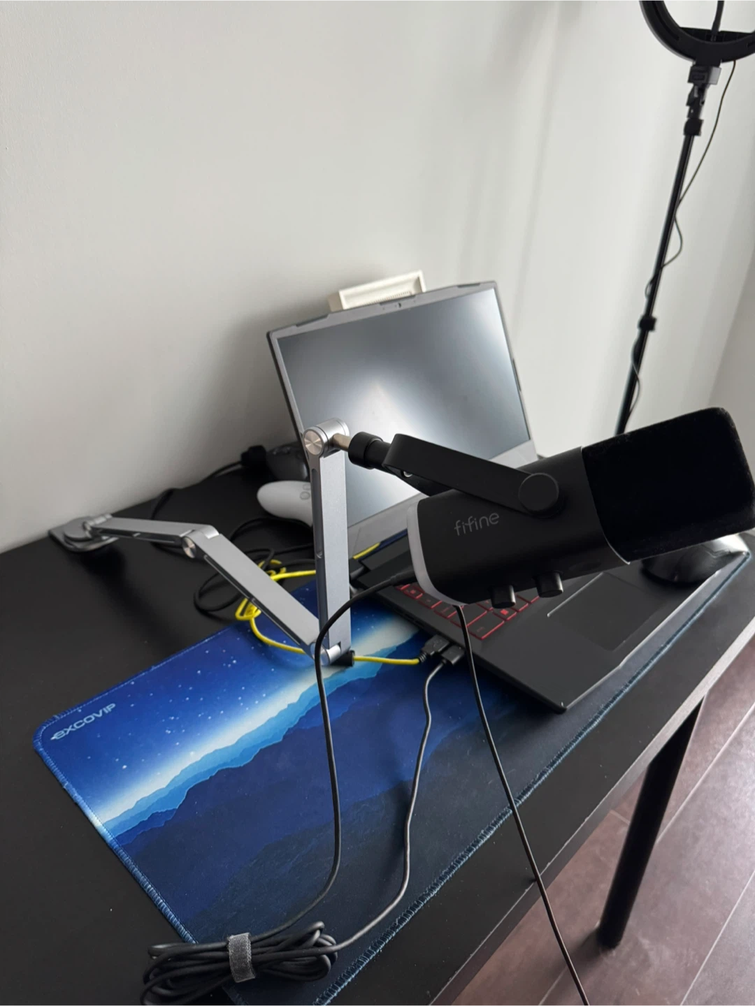 Funpism Mic Stand Desk Boom Arm - Silver - photo 4