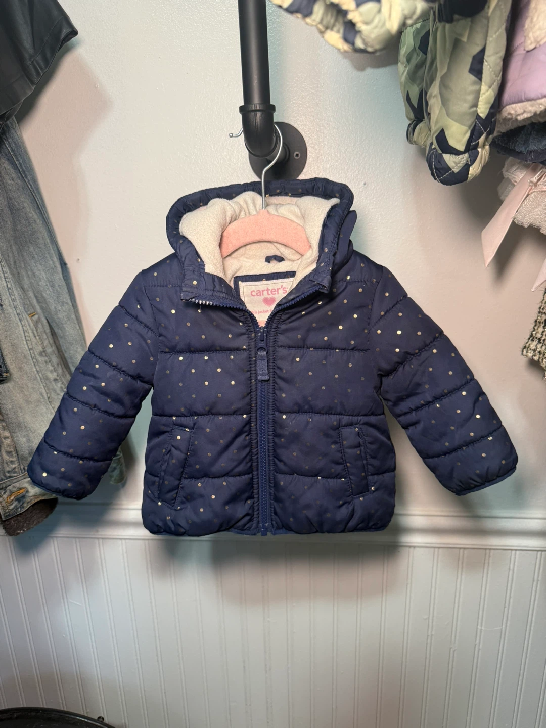 Carter's Navy Blue Puffer Jacket - photo 2
