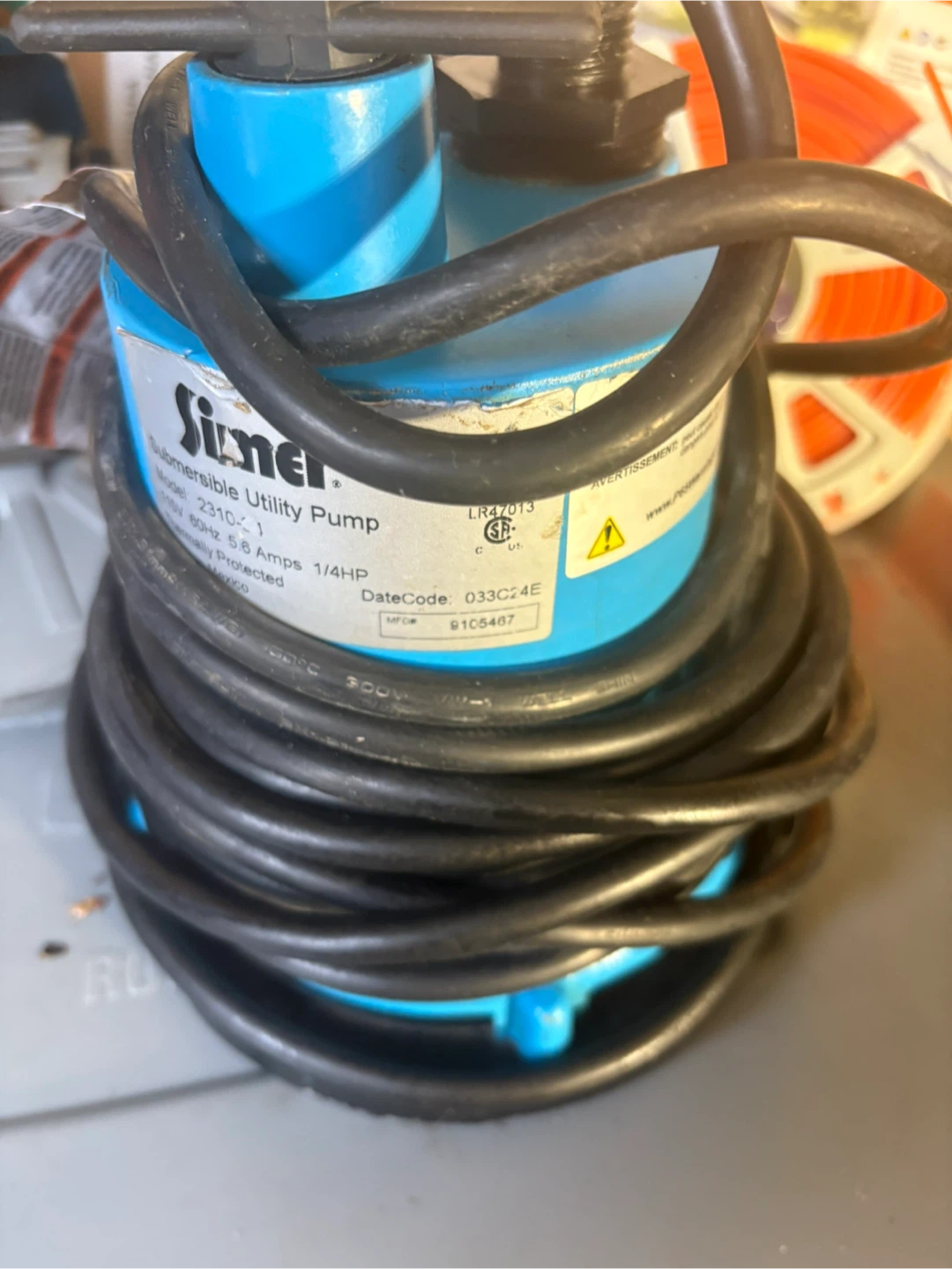Simer Submersible Utility Pump 2310-01 - photo 4