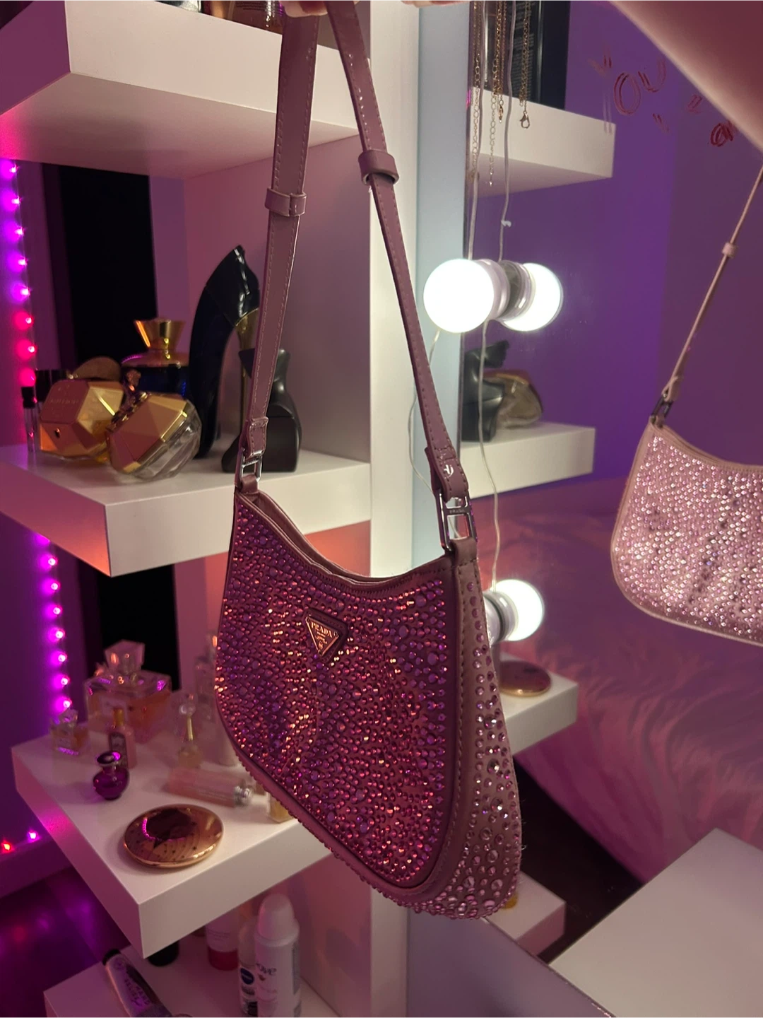 Prada pink Cleo bag