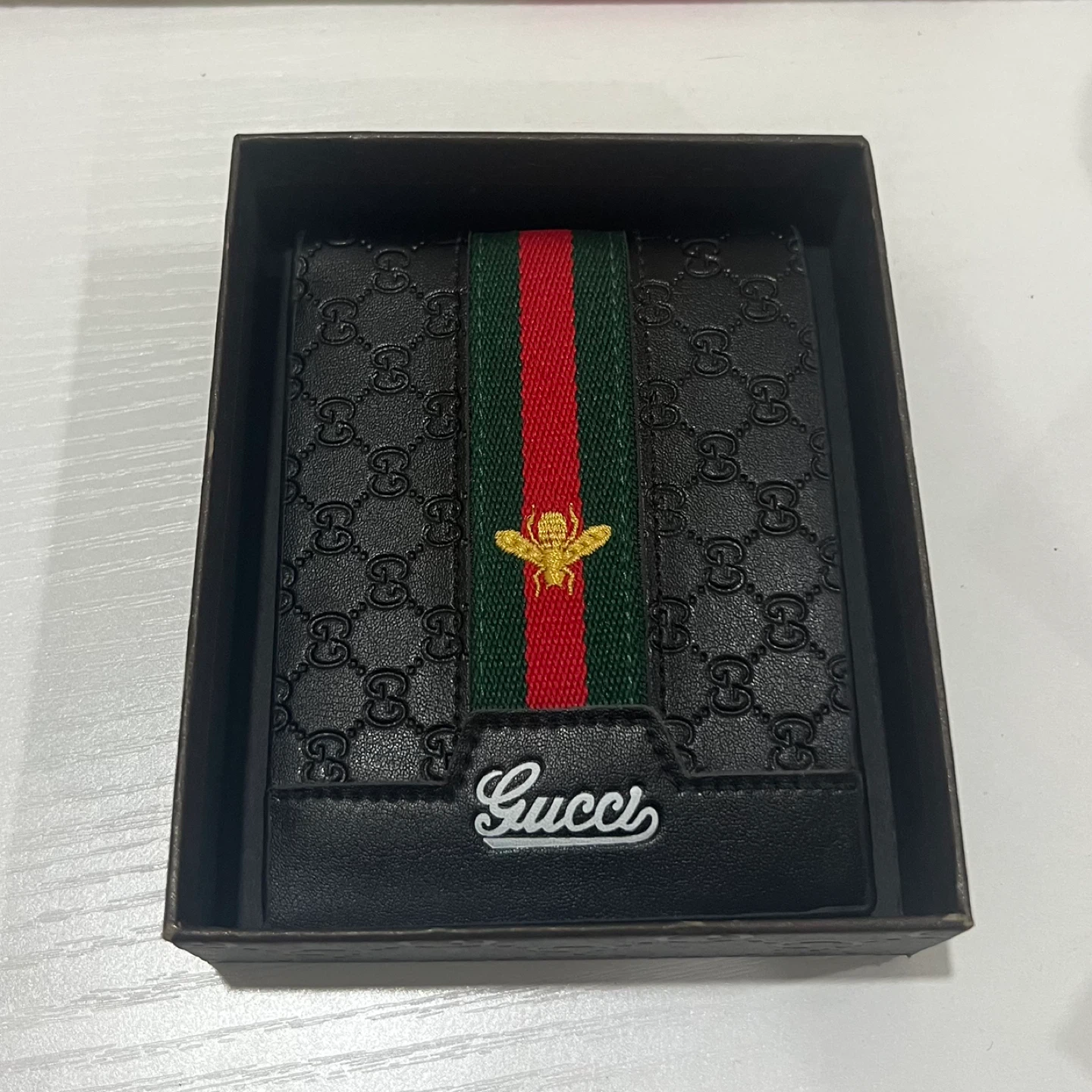 Gucci Black Leather Wallet with Box - photo 3